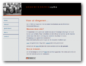 Homepage van reunieclub Geschiedenis1980