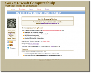 Homepage Van De Griendt Computerhulp - voor zzp-ers en particulieren