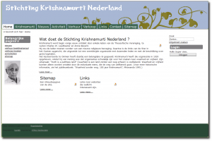 screenshot Website Stichting Krishnamurti